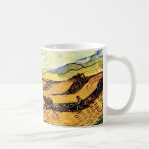 Field with Ploughman and Mill by Vincent van Gogh Coffee Mug