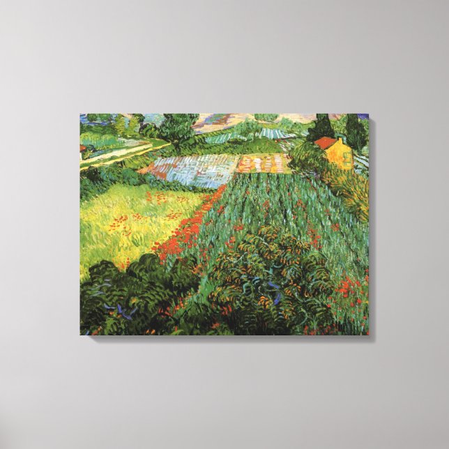 Field with Poppies by Vincent van Gogh Canvas Print (Front)