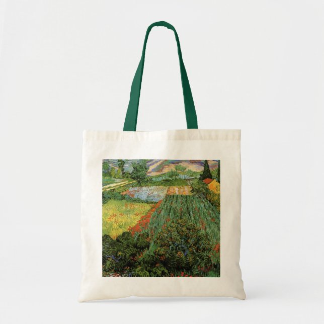 Field with Poppies by Vincent van Gogh Tote Bag (Front)