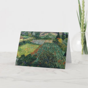 Field with Poppies   Vincent van Gogh Card