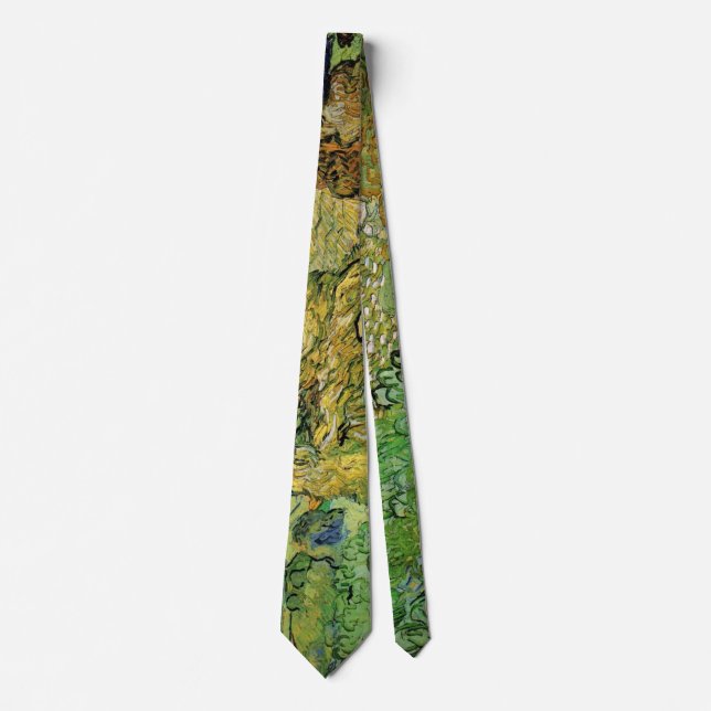 Field with Wheat Stacks by Vincent van Gogh Tie (Front)