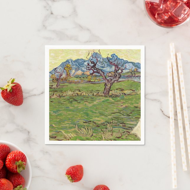 Fields near the Alpilles Vincent van Gogh  Napkin (Insitu)