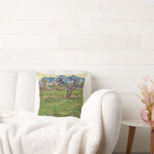 Fields near the Alpilles Vincent van Gogh  Throw Pillow