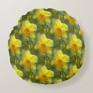 Fields of Daffodils.... Round Pillow
