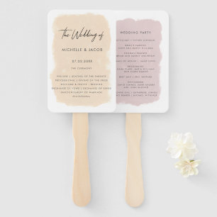 Fields of Dreams Wedding Program Hand Fan