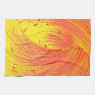 Fields of Golden Fire Kitchen Towel