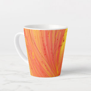 Fields of golden fire latte mug
