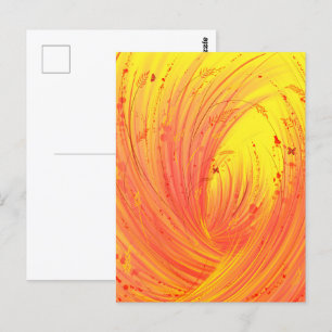 Fields of golden fire postcard