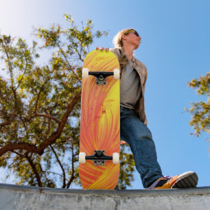 Fields of golden fire  skateboard