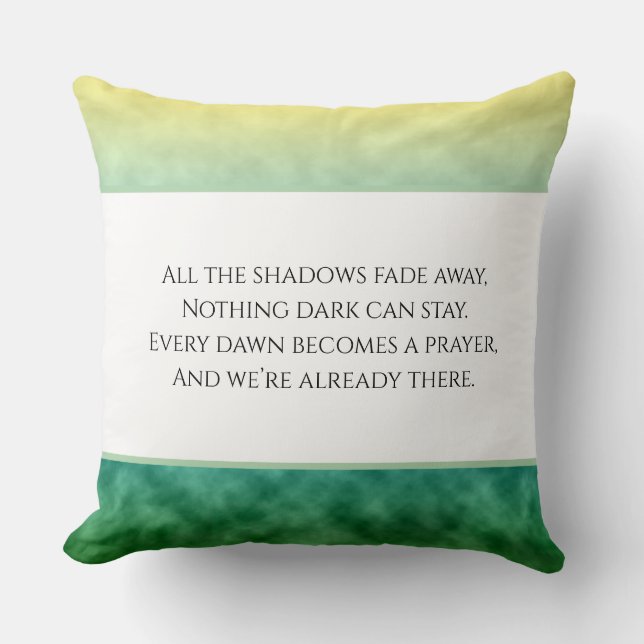 Fields of Light Throw Pillow (Front)