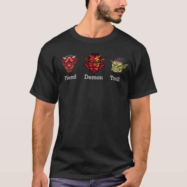 Fiend Demon Troll Subtle Anti Trump T-Shirt (Front)