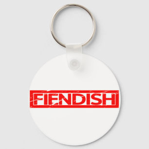 Fiendish Stamp Keychain