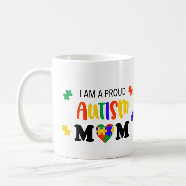 Fier Autisme Maman Mug (Gauche)