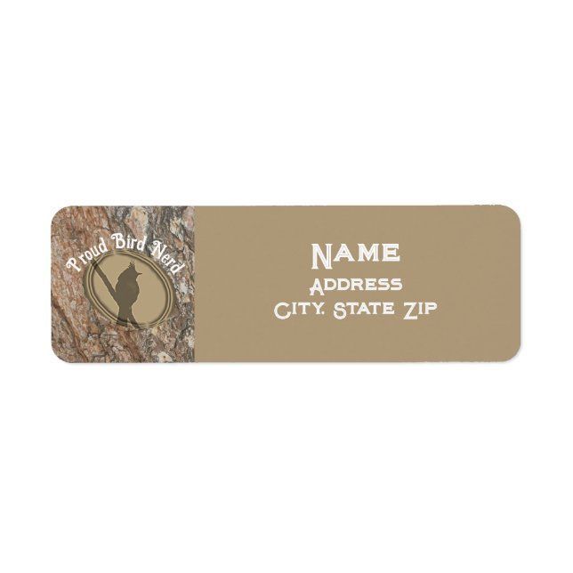 Fier Bird Nerd Silhouette Rustique Birder (Devant)