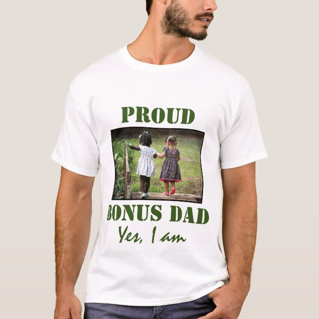 FIER BONUS PAD | T-shirt BLANC photo personnalisab (Devant)