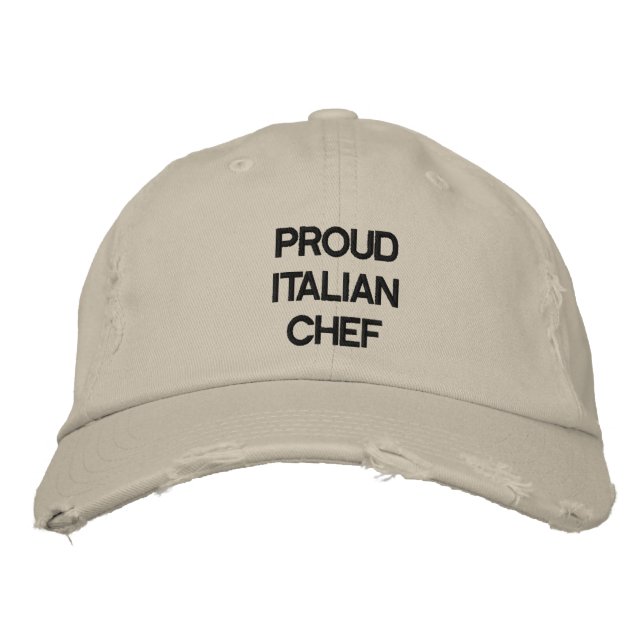 "FIER CHEF ITALIEN" CASQUETTE (Devant)