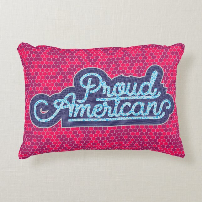 Fier Coussin américain de l'accent (Devant)