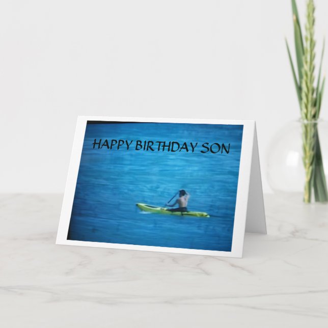 "FIER DE L'HOMME QUE VOUS ÊTES DEVENU FILS" CARTE  (Devant)