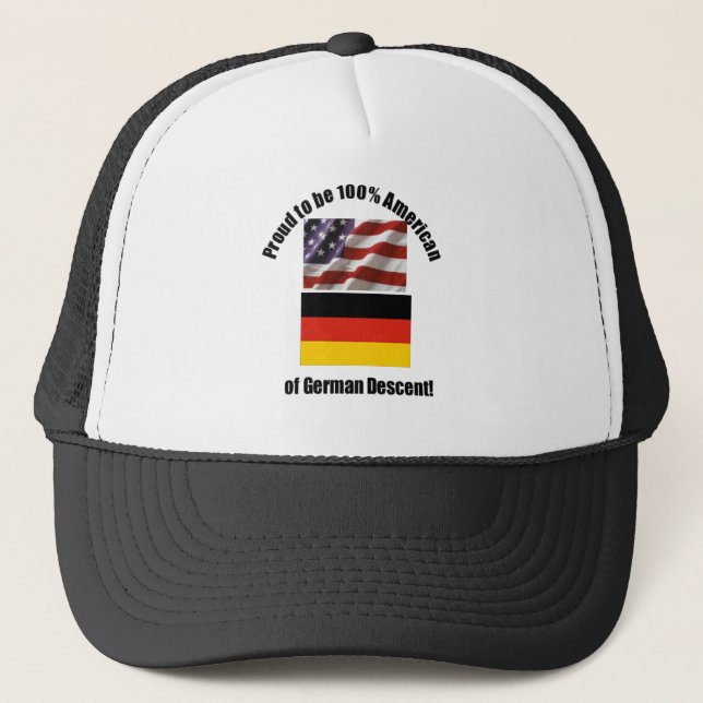 Fier d'être Américain de 100 % de casquette desent (Devant)