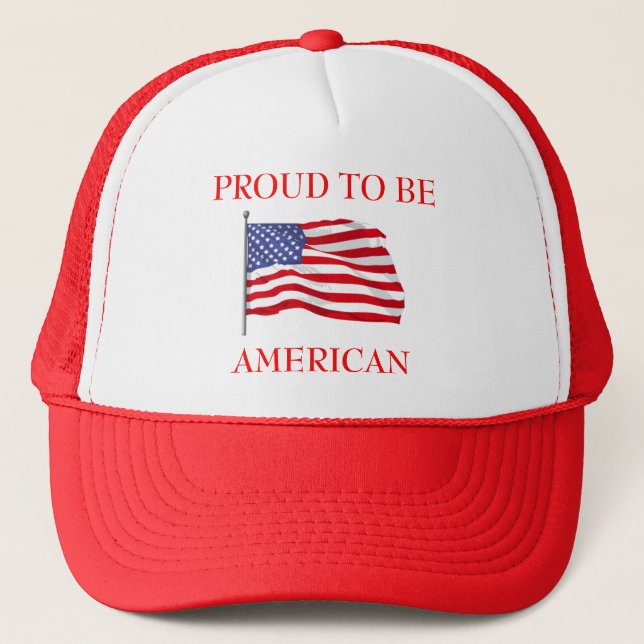 Fier d'être casquette américain (Devant)