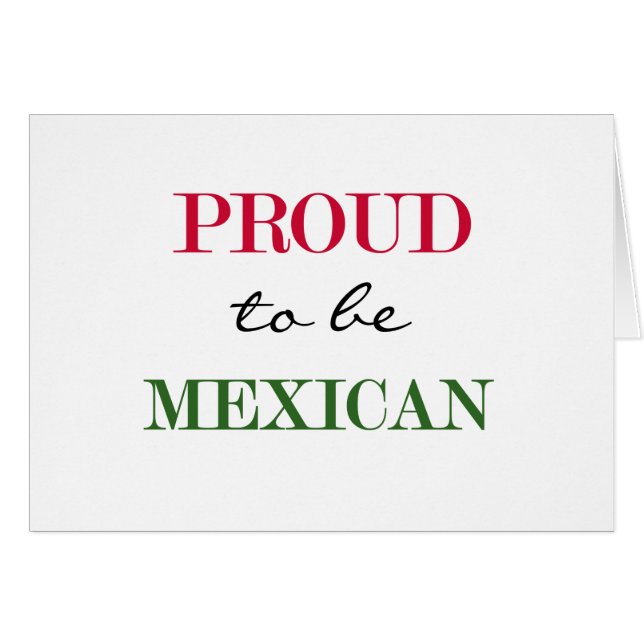 Fier d'être mexicain (Devant horizontal)