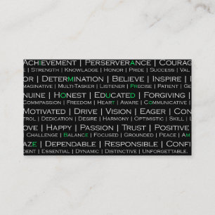 Fier d'être moi Carte de visite professionnel