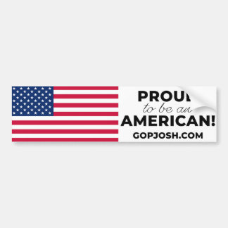 FIER d'être un Sticker de pare-chocs AMÉRICAIN