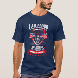Fier d'être un T-shirt homme patriote américain