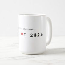 Fier Diplômé 2025 Mug - Personnalisé avec nom
