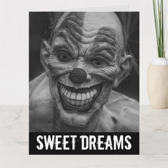 FIER MAL CLOWN ANNIVERSAIRE RÊVES DOUCES Cartes (Devant)