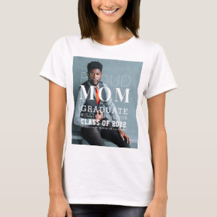 Fier Maman Diplômé Gras Photo T-shirt