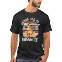 Fier papa d'un T-shirt Basset Hound Basshole