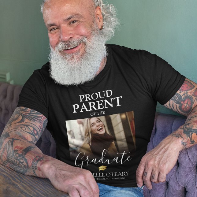 Fier parent de la T-shirt photo de l'étudiant (Créateur téléchargé)