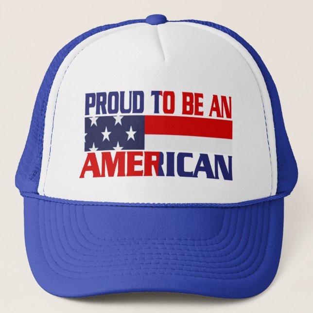 Fier patriotique d'être un Américain - Casquette (Devant)