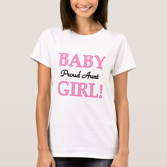Fier Tante Bébé Fille T-shirts et cadeaux (Devant)