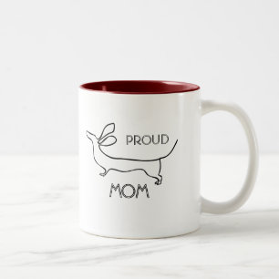 Fier tasse maman de teckel de saucisse