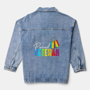 Fier vétéran transfusionnel Militaire LGBTQ Rainbo