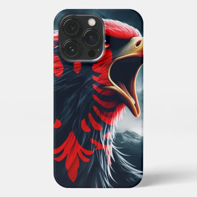 Fierce Albanian Eagle iPhone 13 Pro Case (Back)