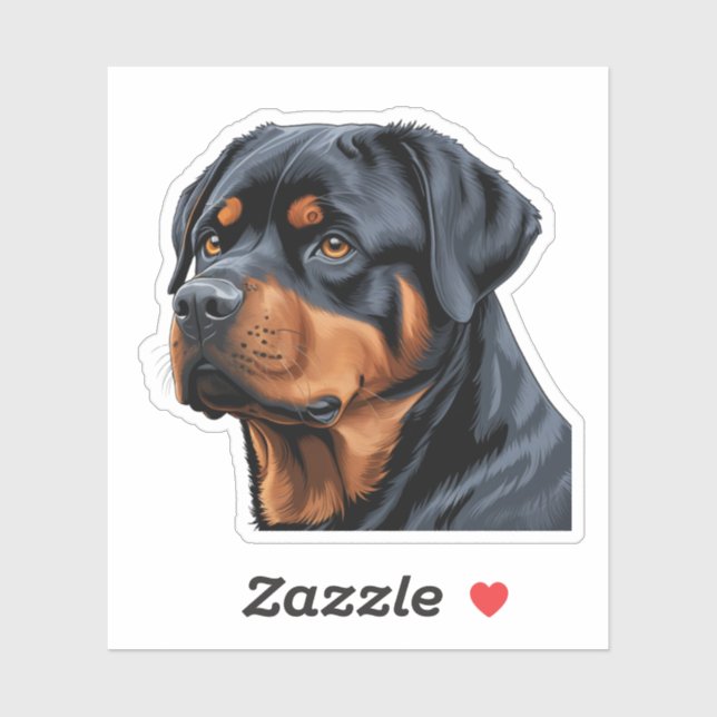Fierce and Loyal Rottweiler Sticker – Perfect for  (Sheet)