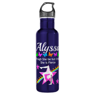 FIERCE AND MIGHTY GYMNAST PERSONALIZE WATER BOTTLE