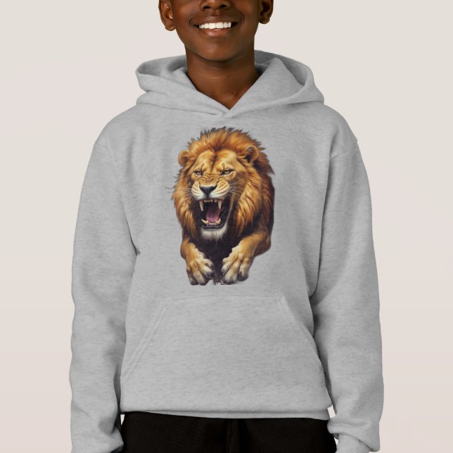 Fierce Angry Lion Illustration (Front)