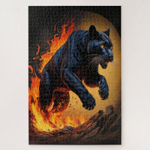 Fierce Black Panther Puzzle