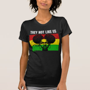 Fierce Black Woman Afro Puffs Black history month T-Shirt