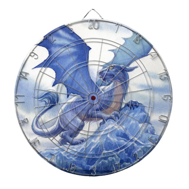 Fierce Blue Dragon Dartboard (Front)