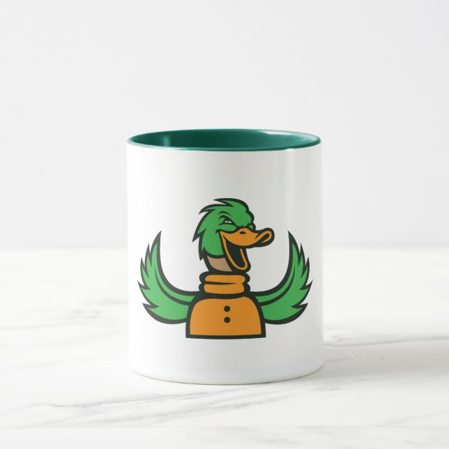 Fierce Blue Eagle – Bold & Modern Eagle Mascot Mug (Center)