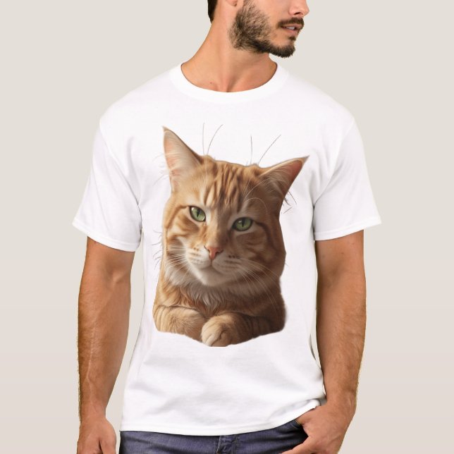 Fierce Cat Face T-Shirt – Bold & Playful (Front)