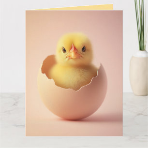 Fierce Chick in Eggshell Card
