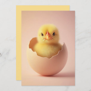 Fierce Chick in Eggshell Card