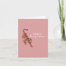 Fierce comme ma carte de fête maman-mère
