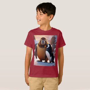 Fierce Cute Walrus with Penguin Unreal Engine Boy T-Shirt